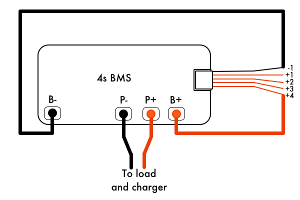 4s Battery Management System Bms, 4s Bms Wiring Diagram