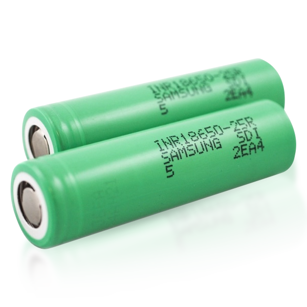 Samsung INR 18650 - 2500 mAh Batterie hybrid- haut plat